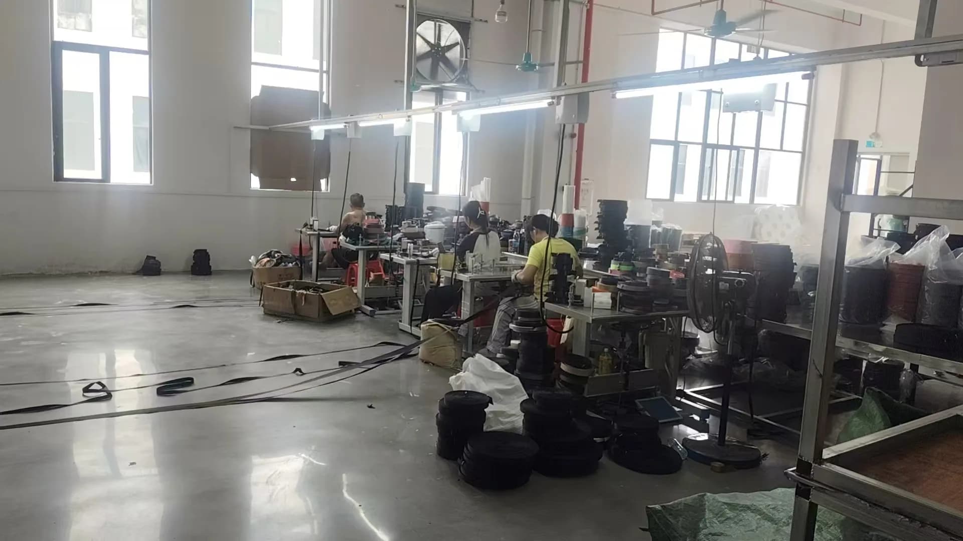 Production team at work