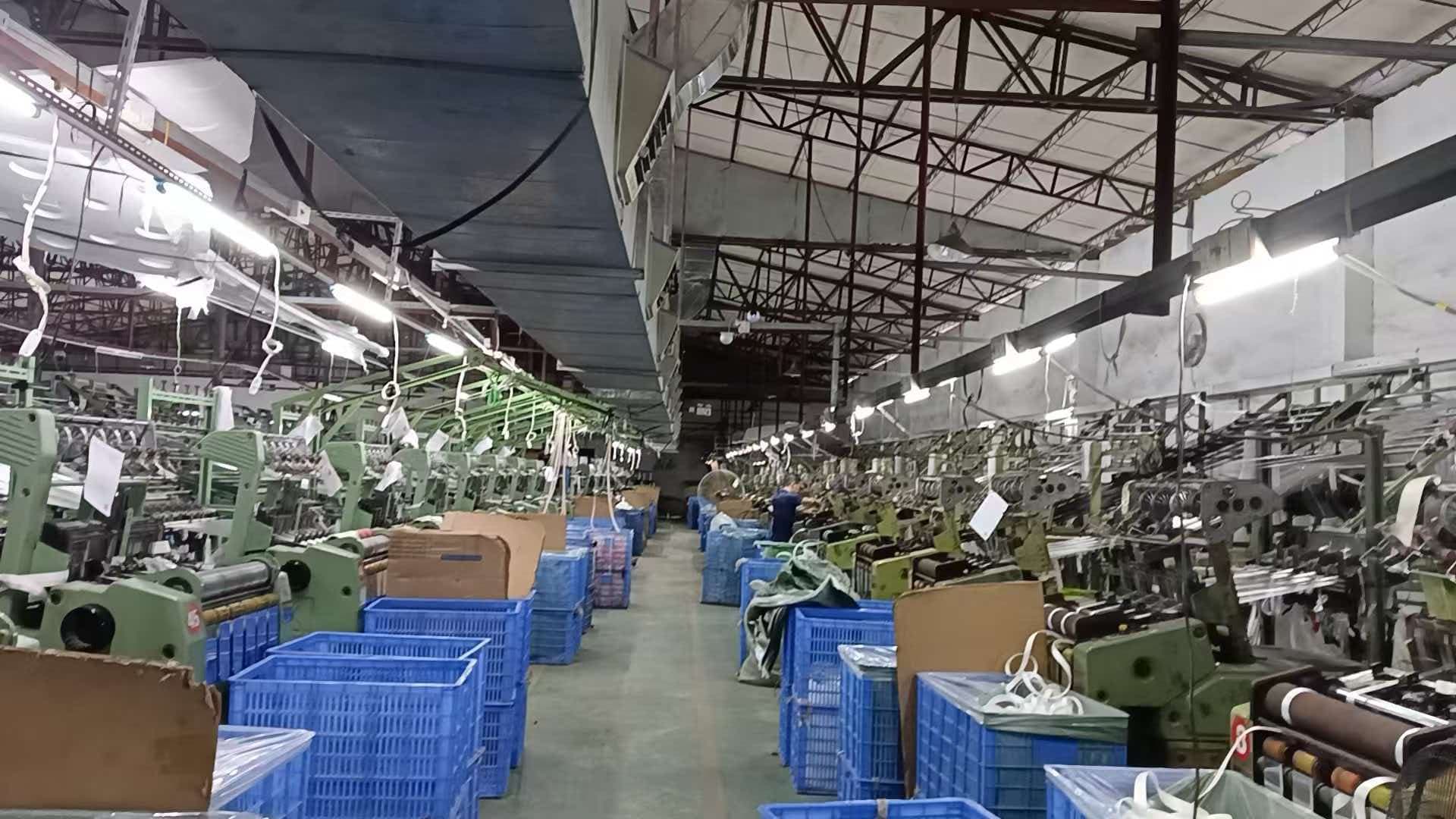 Webbing production line