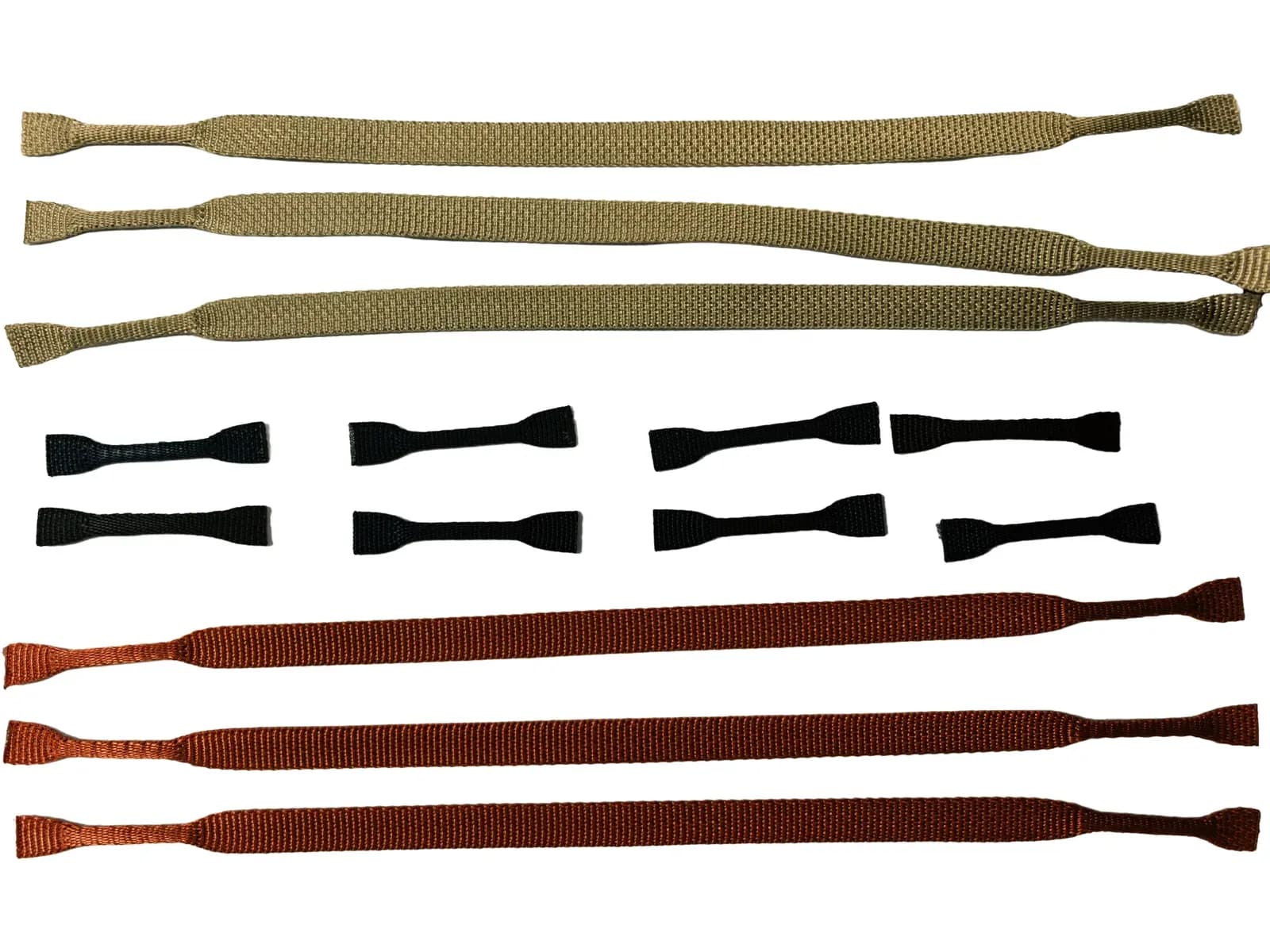 Gourd-shaped braided webbing samples
