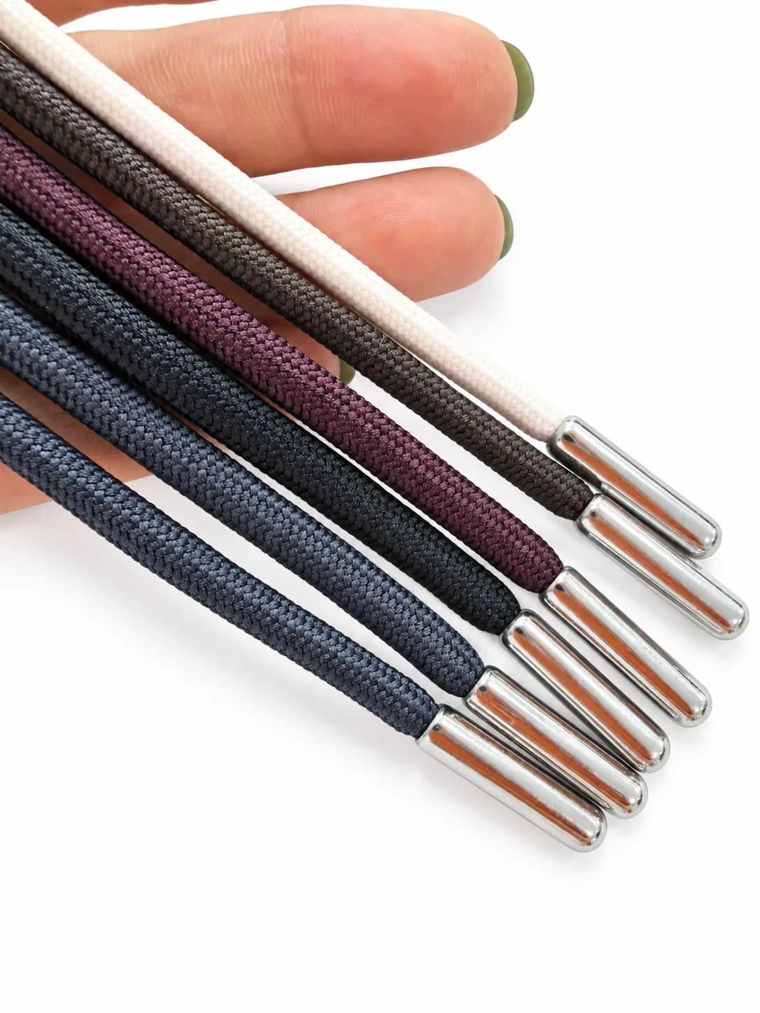 4.5mm polyester round cord with metal tip