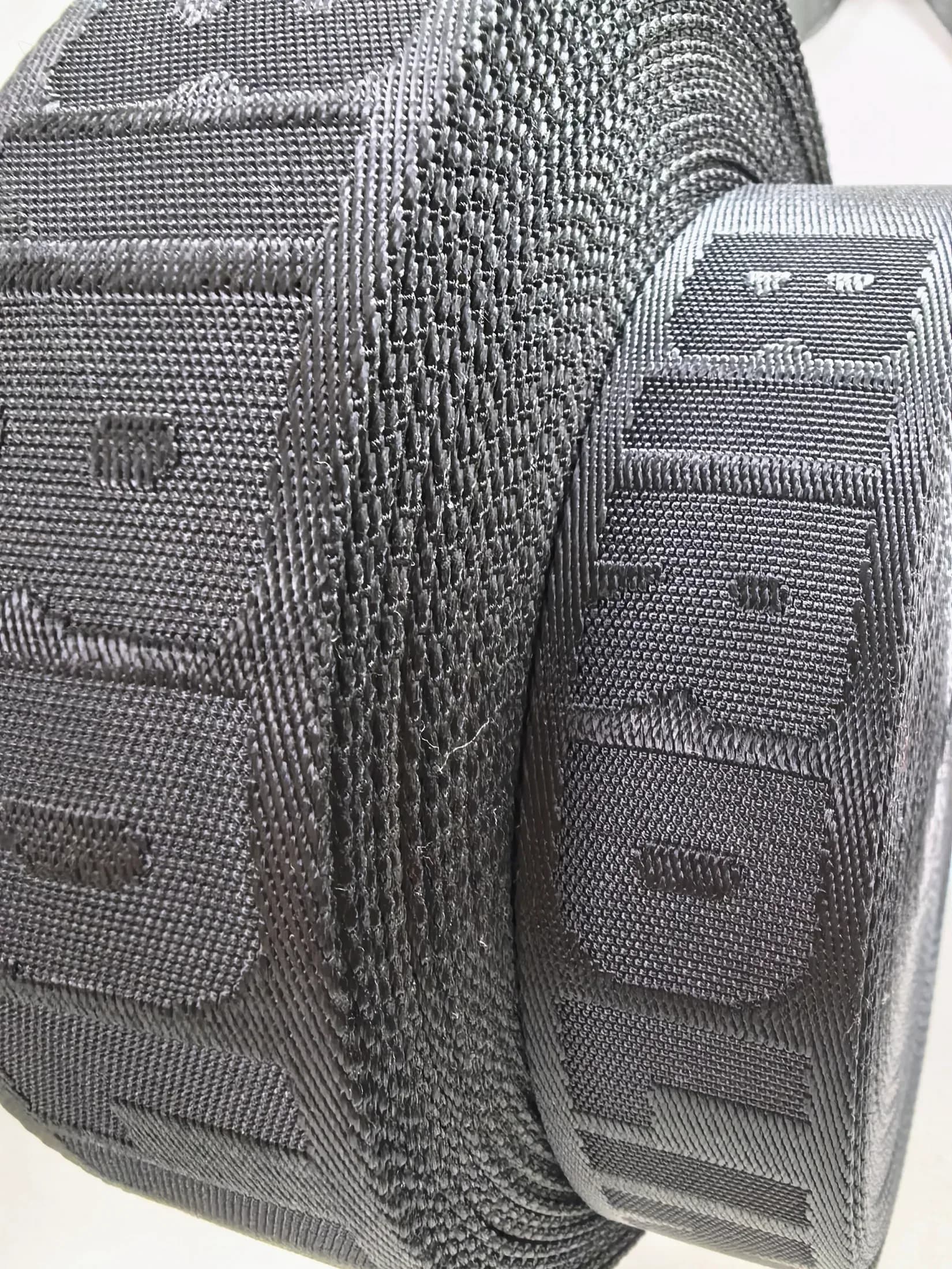 Nylon jacquard webbing with BIR letters